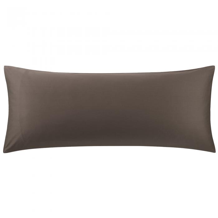 PiccoCasa 綿100％のボディ枕カバー、柔らかく通気性のある大人用枕カバー、封筒付きクロージャーベッドルームモダンホテルロングピロー ビーバー 50x150cm