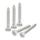 六角頭ラグネジボルト 8 mm x 50 mm 304ステンレス鋼 パーシャルネジ 木ネジ 5個