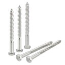 六角頭ラグネジボルト 8 mm x 89 mm 304ステンレス鋼 パーシャルネジ 木ネジ 5個(4)
