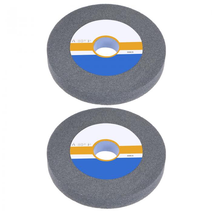 ベンチ研削ホイール 152 mm 80グリット 20 mm厚さ 32 mm アーバー酸化アルミニウム砥石 研削および切断..