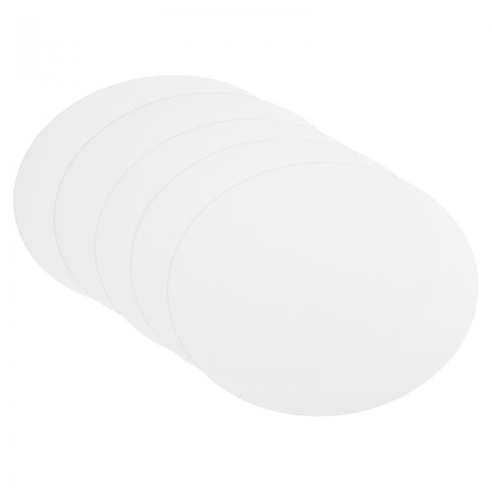 PATIKIL 250 mm ラウンド段ボールペーパー 25個 ブランク ディスクサークルスライス パーティー装飾 DIYクラフト 芸術描画 絵画ライティング用 ホワイト