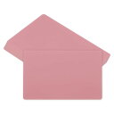 PATIKIL 0.21 mm メタルビジネスカード 50個 ブランクネームカード 陽極酸化アルミニウム DIYギフトカード用 ピンク