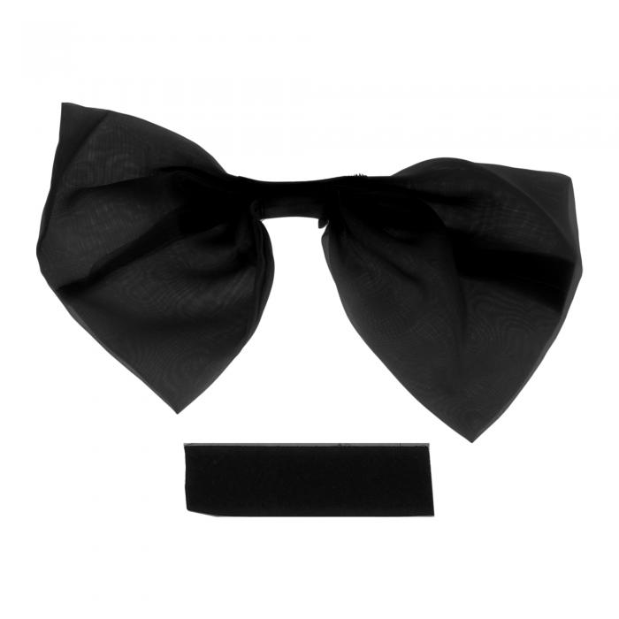 HEROFFIX オートバイヘルメット用アクセサリーデコレーション モーターサイクル 自転車 スキー ヘルメット用 大きなリボン ブラックメッシュステッカー 1セット(2)