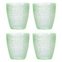 7オンスのアクリル製飲料用グラス 4個のプラスチック製再利用可能なタンブ ラー飲料用食器 割れない水グラスカップ 積み重ね可能で食洗機対応 家庭用屋外用レストラン用 エメラルド