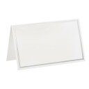 PATIKIL グリーティングカード 100個 好意装飾 折り畳み式 ブランクカード 結婚式 パーティー DIY テーブル名と場所カード用 シルバートーン ホワ...