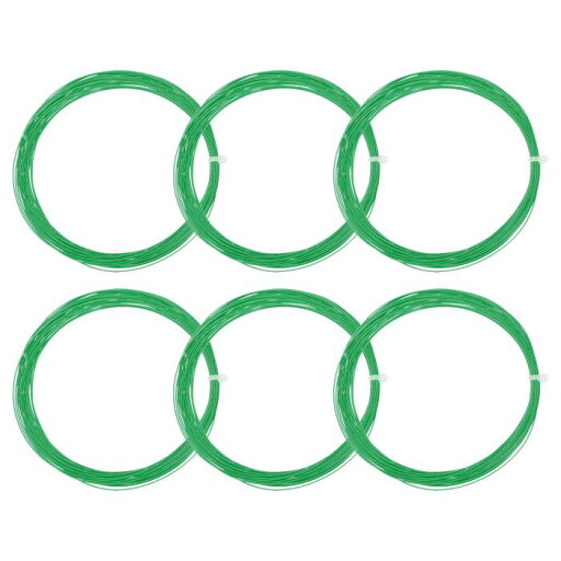 PATIKIL 10.3 m バドミントンラケットストリング 6個 耐久性 ナイロン ラケットストリングの交換 スレッドライン ワイヤー 高い柔軟性 トレーニング用 グリーン PATIKIL 10.3 m バドミントンラケットストリング 6個 耐久性 ナイロン ラケットストリングの交換 スレッドライン ワイヤー 高い柔軟性 トレーニング用 グリーン