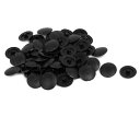 ネジ穴キャップ 12mm直径 プラスチック 十字穴 ホール プラグ プルーフ ブラック 50本入り