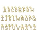 レター装飾 26個セット - ラインストーンアルファベット装飾 A-Z大文字 DIY名前IDブレスレット ネックレス ペンダント リストバンド 宝石メイキング用...