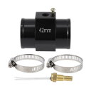 ACROPIX 12V/24V ユニバーサル ウォーターテンプセンサーキット 1/8"NPT 1.65" ブラックアダプター 150'F オン - 135'F オフ 自動車用ラジエーター&エンジン冷却