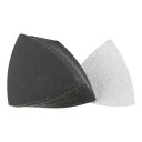 サンドペーパーフック 三角砂パッド 3-1/2"揺動多工具 炭化ケイ素 ウェット/ドライ使用 180グリット 30個入り