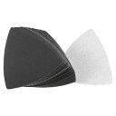 サンドペーパーフック 三角砂パッド 3-1/2"揺動多工具 炭化ケイ素 ウェット/ドライ使用 320グリット 30個入り