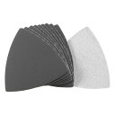 サンドペーパーフック 三角砂パッド 3-1/2"揺動多工具 炭化ケイ素 ウェット/ドライ使用 800グリット 10個入り