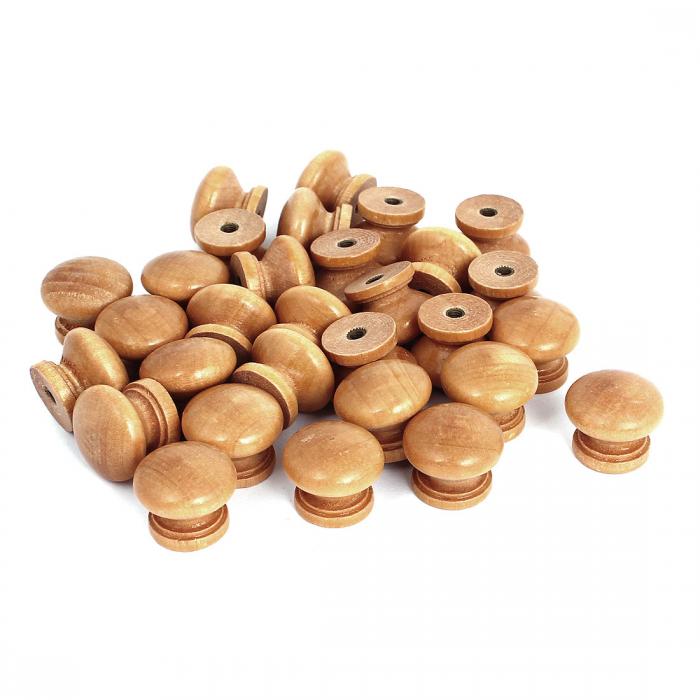 取手 プルノブ ウッド製ベージュ プルノブグリップ 3.5mmスキューマウント 30個入り