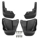 Motoforti カーマッ ドフラップ スプラッシュガード Hondaに対応シビック1996-2000用 プラスチック製 ネジ付き 黒い 1セット