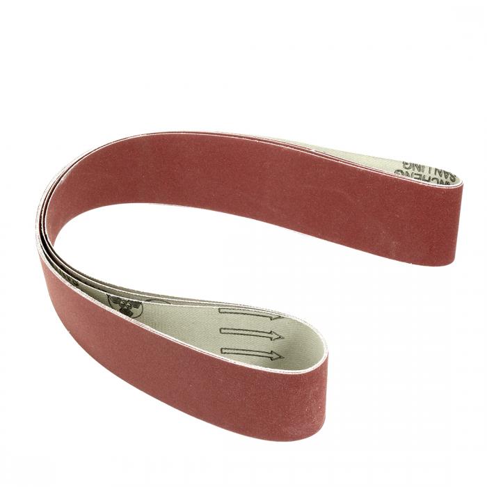 酸化アルミニウムサンディングベルト サンドペーパー 51 x 1067mm 240グリット 3個入り