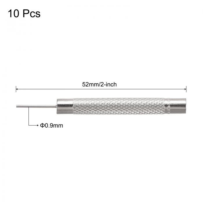 ハンマー　パンチピン　ストラップホルダー　プラスチック製　リンクリムーバーツール　キットスペアピンケースメタル　0.9mm直径　10個入り