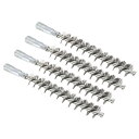 PATIKIL 20mm OD クリーニングブラシ チューブ洗浄ブラシ 煙 突用清掃ブラシ スチールワイヤー ラウンド剛毛 M12ねじ 4本 170mm長さ 煙 突暖炉用
