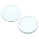PATIKIL 10cm焦点距離40mm 二重凸レンズと10cm焦点距離40mm 二重凹レンズ1セット 物理実験教室用 ガラス光学研磨された丸いエッジ レンズ ...