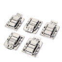 パッチン錠 トグル ラッチ ネジ付 ボックス ケース メタル 掛け金 40mm x 30mm 5本入り