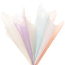 M METERXITY 190シート 韓国綿包装花紙 花束/ギフト包装用防水花包装紙[ホワイト ベージュ オレンジピンク スカイブルー ライトパープル 明るいベ...