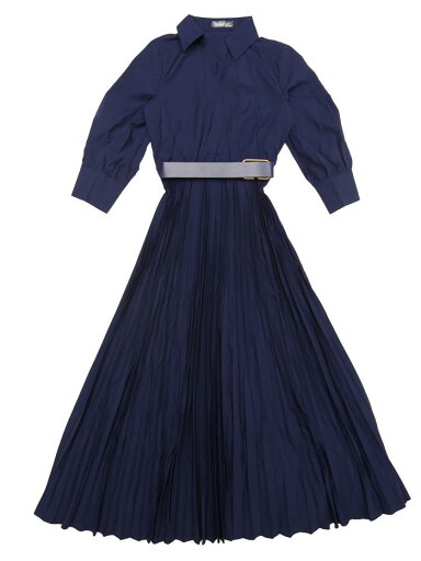 Allegra K ドレッシー カジュアルプリーツドレス レディース カラーVネックベルト付きマキシドレス ダークネイビー XS Allegra K ドレッシー カジュアルプリーツドレス レディース カラーVネックベルト付きマキシドレス ダークネイビー XS