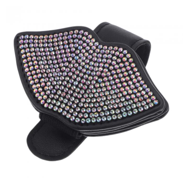 VekAuto 車用サングラスクリップ ユニバーサル サンバイザー眼鏡ホルダー クリップ PUレザー ラインス..