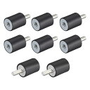ゴムマウント M6x16mm 防振アイソレータ D20mmxH25mm 8個入り