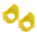 プラスチック?60 cm?プッシュスイッチボタン保護カバー イエロー 30mm 2本
