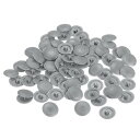 スクリューキャップカバー 12x3 mm プラスチック製 ネジ飾りカバー プラスカム用継手ナット セルフタッピンねじ ダークグレー 160個