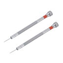 超精密ドライバー スロットヘッド 時計 眼鏡 電子機器の修理用 レッド 1.2mm(4)