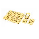 パッチン錠 ボックスラッチ ゴールドトーン 金属 チェストロック トグルハスプ ラッチキャッチ ギフトボックスラッチ 10個入り