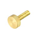 ローレットつまみねじ M8x30 mm フラット 真鍮ボルト グリップノブファスナー PC 電子 機械用
