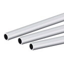 ラウンドチューブ 6063アルミニウム パイプチューブ 外径12 mm 内径9 mm 長さ250 mm 3個