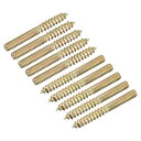 ハンガーボルト 両頭ねじ ダウエルねじ 木製家具接続用 M4x35 mm 16個