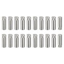 ダウエルピン 6x20mm 304ステンレス鋼 ローレットヘッド フラット面取りエンド ダボピン 木材二段ベッド棚ペグ サポートシェルフ ファスナーエレメント ...