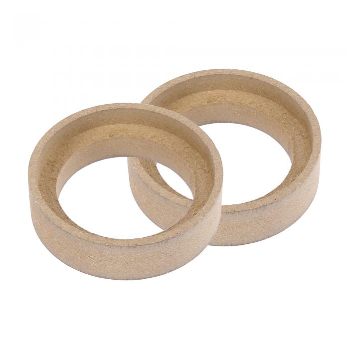 X AUTOHAUX スピーカースペーサーリングアダプターブラケット取り付け スペーサーリセスベゼルプレート ウッド ベージュ 内径50 mm 30 mm ペア