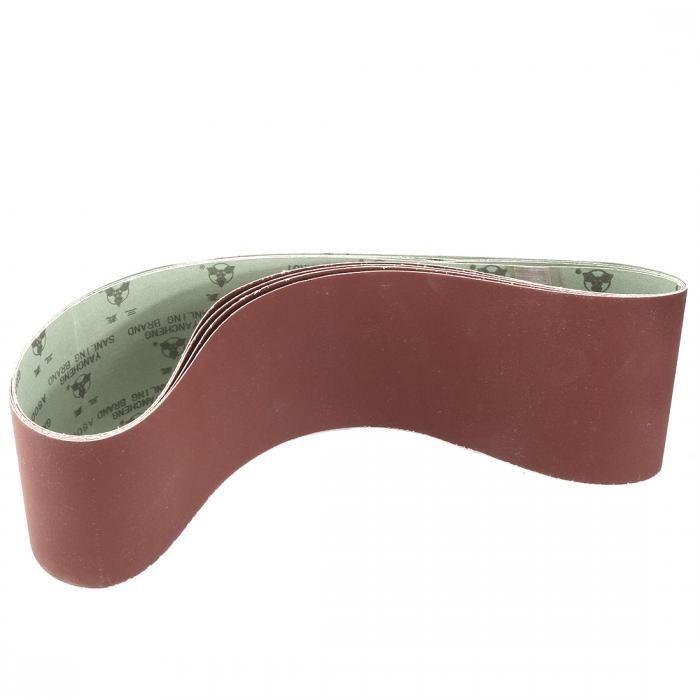 研磨ベルト 酸化アルミニウムサンディングベルト サンドベルト 600グリット ブラウン フラッシュ ジョイント4本入り