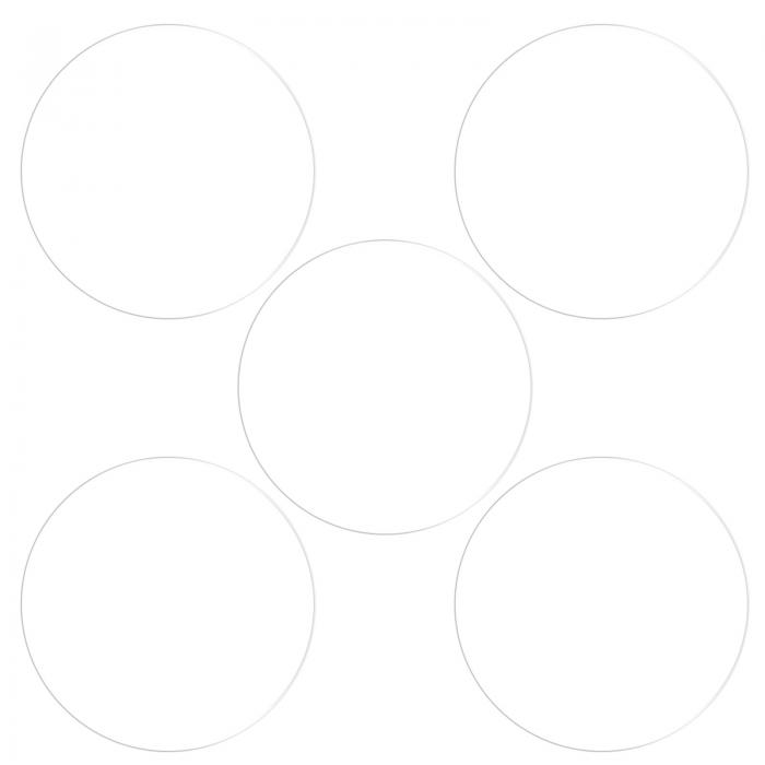 時計ガラススクリーンプロテクター 45 mm ソフト PET指紋防止 高解像度 HDクリア ラウンド スマートウォッチスクリーン保護フィルム 5個入り