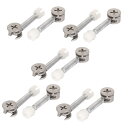 家具接続キット 15 mm外径カムフィッティング M6x40 mmノックねじ 5 mm外径プレインサートナット 3合1 10セット