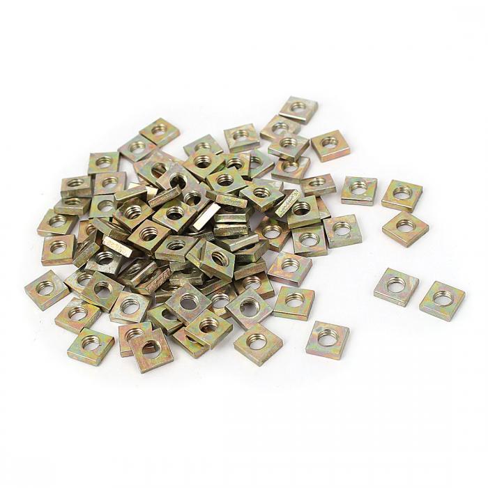 ナット マシンファスナー M4x7x2mm 亜鉛メッキ 100本入り