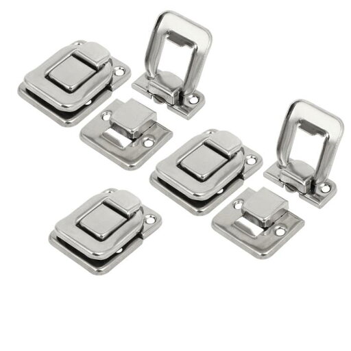 ボックスラッチ ラッチハスプロック シルバートーン ツールボックス ジュエリーボックス 38mmx29mmx8mm 5個入り ボックスラッチ ラッチハスプロック シルバートーン ツールボックス ジュエリーボックス 38mmx29mmx8mm 5個入り
