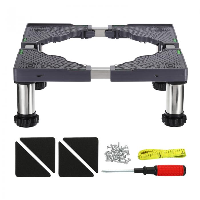 楽天ソウテンPATIKIL ミニ冷蔵庫スタンド 物干し台ベース 洗濯機スタンドベース 4脚 多機能 調整可能 防振 家電用 14cm-17cm高さ