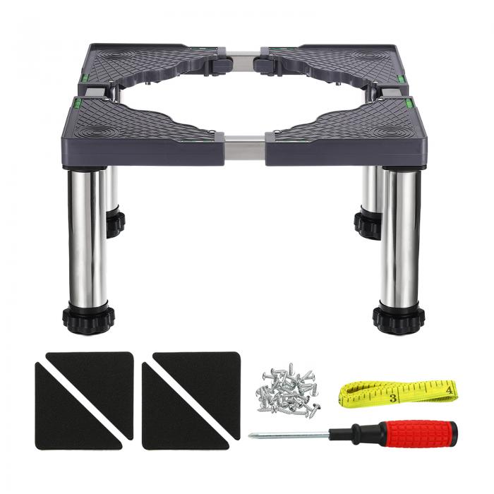 楽天ソウテンPATIKIL ミニ冷蔵庫スタンド 物干し台ベース 洗濯機スタンドベース 4脚 多機能 調整可能 防振 家電用 29cm-32cm高さ