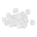 家具プラスチックインサートナット 11 mm x 10.5 mm ナイロン拡張ナット ヒンジセルフタッピングネジ 家具接続用 24個入り