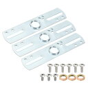 照明器具クロスバーキット 105x22 mm 取り付けブラケット 天井照明プレート シャンデリア照明用 シルバートーン 3セット