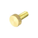 ローレットつまみねじ M10x25 mm フラット 真鍮ボルト グリップノブファスナー PC 電子 機械用