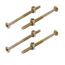 家具ボルト バレルナット 家具スクリューファスナー M6x100mm 58mm長さ 4セット入り