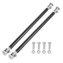 X AUTOHAUX スプリッターストラットタイロッド 調整可能なスプリッターサポートロッド カーバンパーリッププロテクター ユニバーサル 200 mm ブラッ...