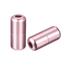 メタル靴紐バックル アルミニウム 8 x18 mm タイターンバックルなし グロッシーピンク 6個(4)