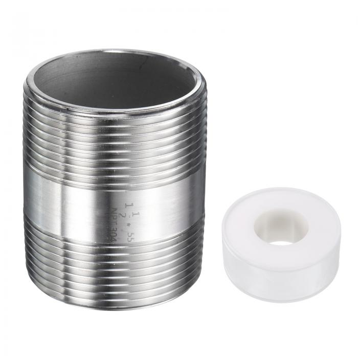 ステンレス製ニップルパイプ継手 1-1/2